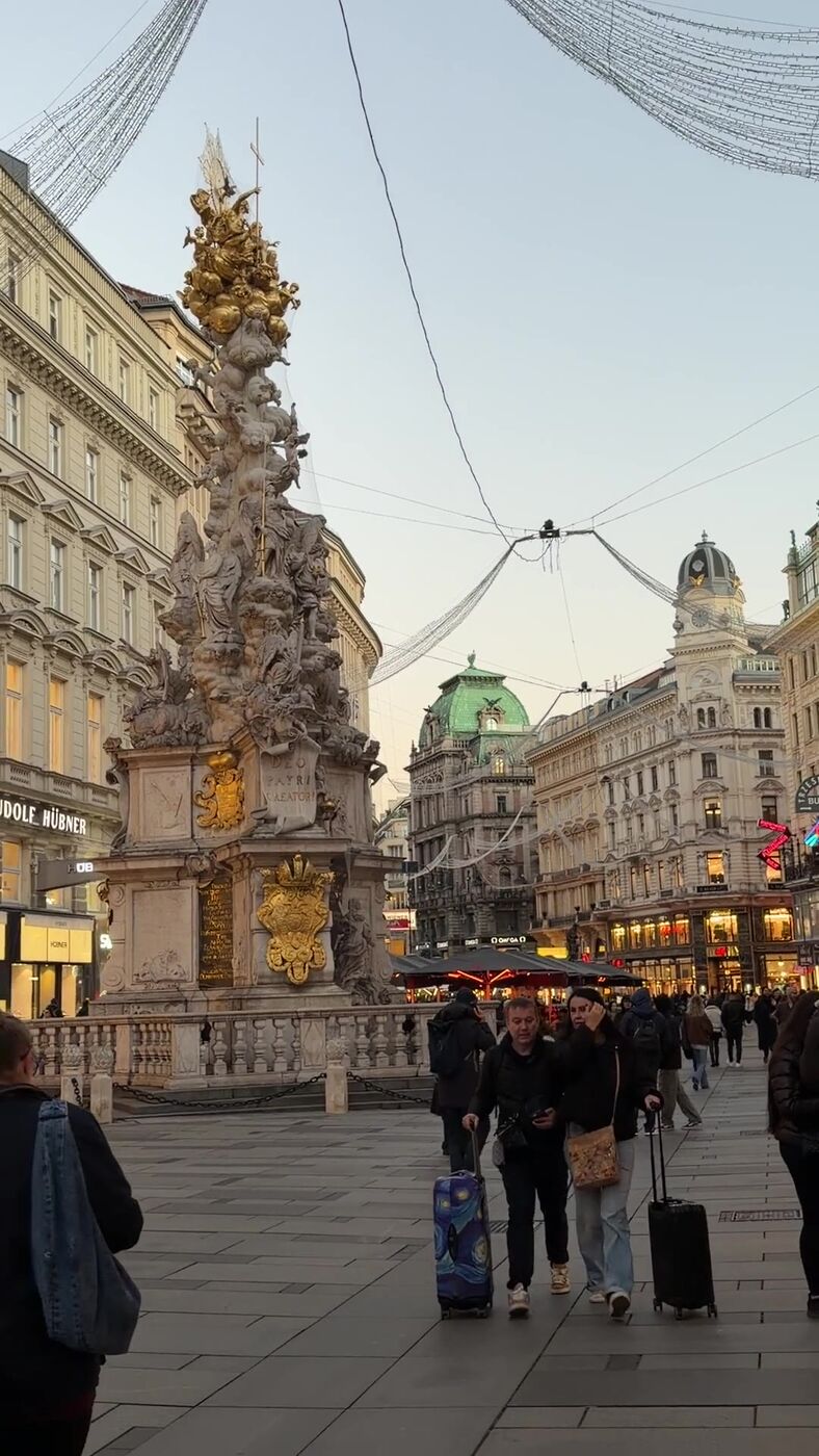 Calle del Graben de Viena con arquitectura imperial