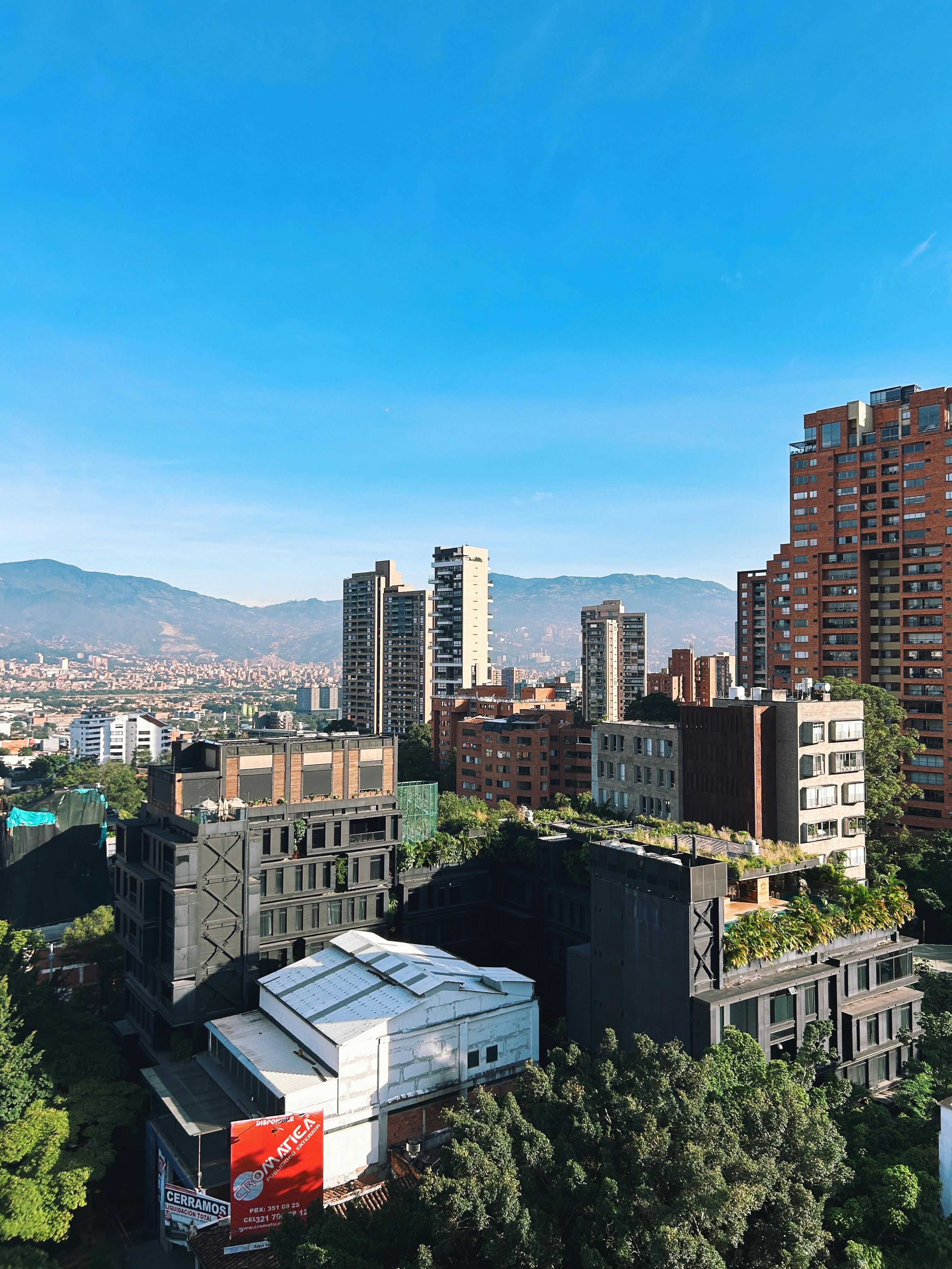 Modern Medellín skyline, City of Eternal Spring, Aburrá Valley