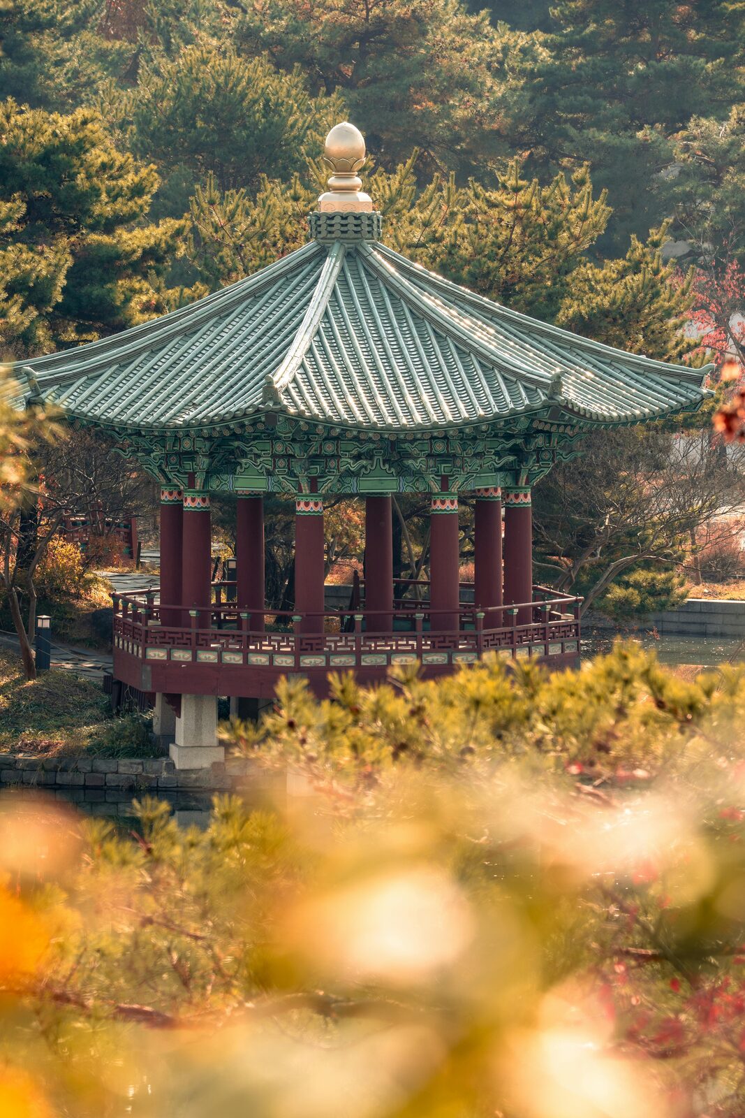 Pavilion of a Korean palace