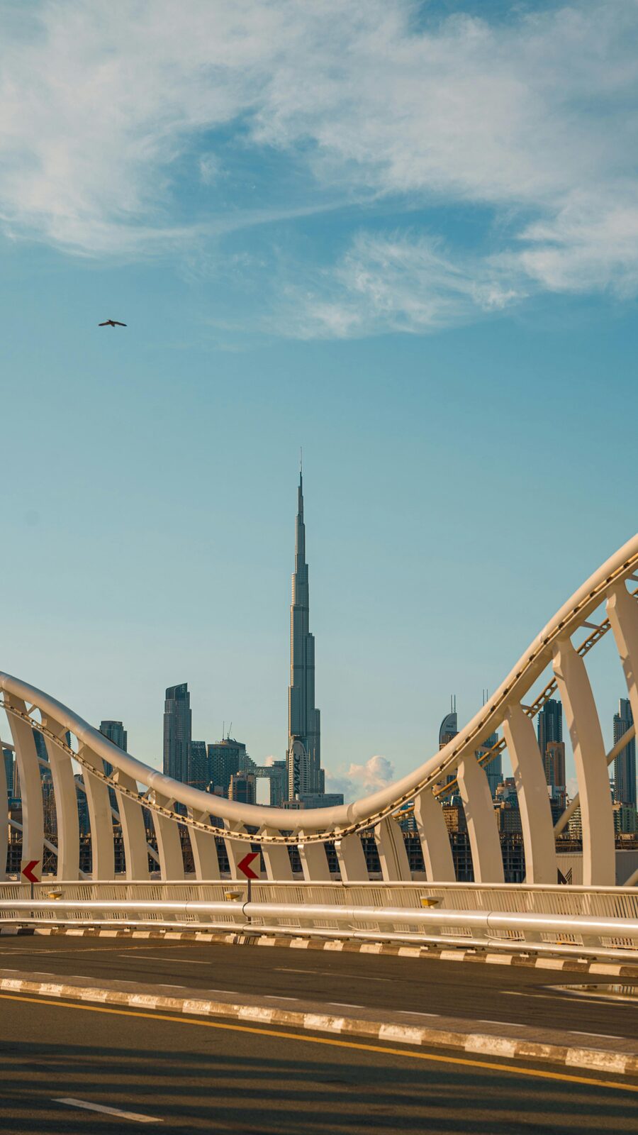 The Burj Khalifa and the Downtown Dubai skyline
