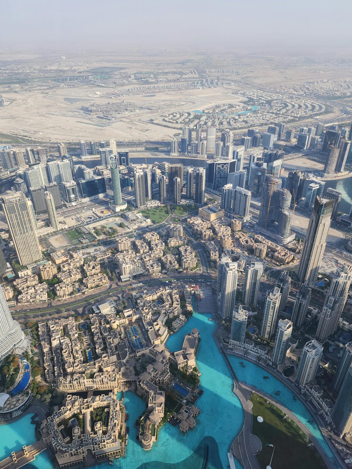 Aerial view of Dubai
