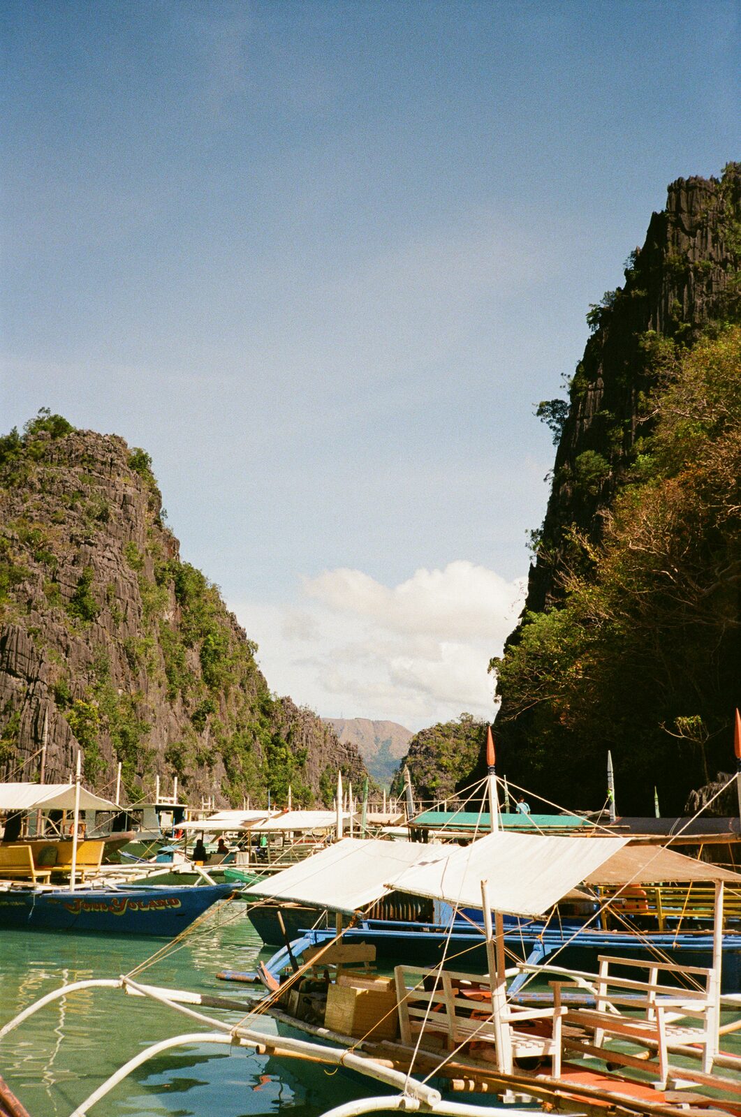 Palawan island surrounded by reef