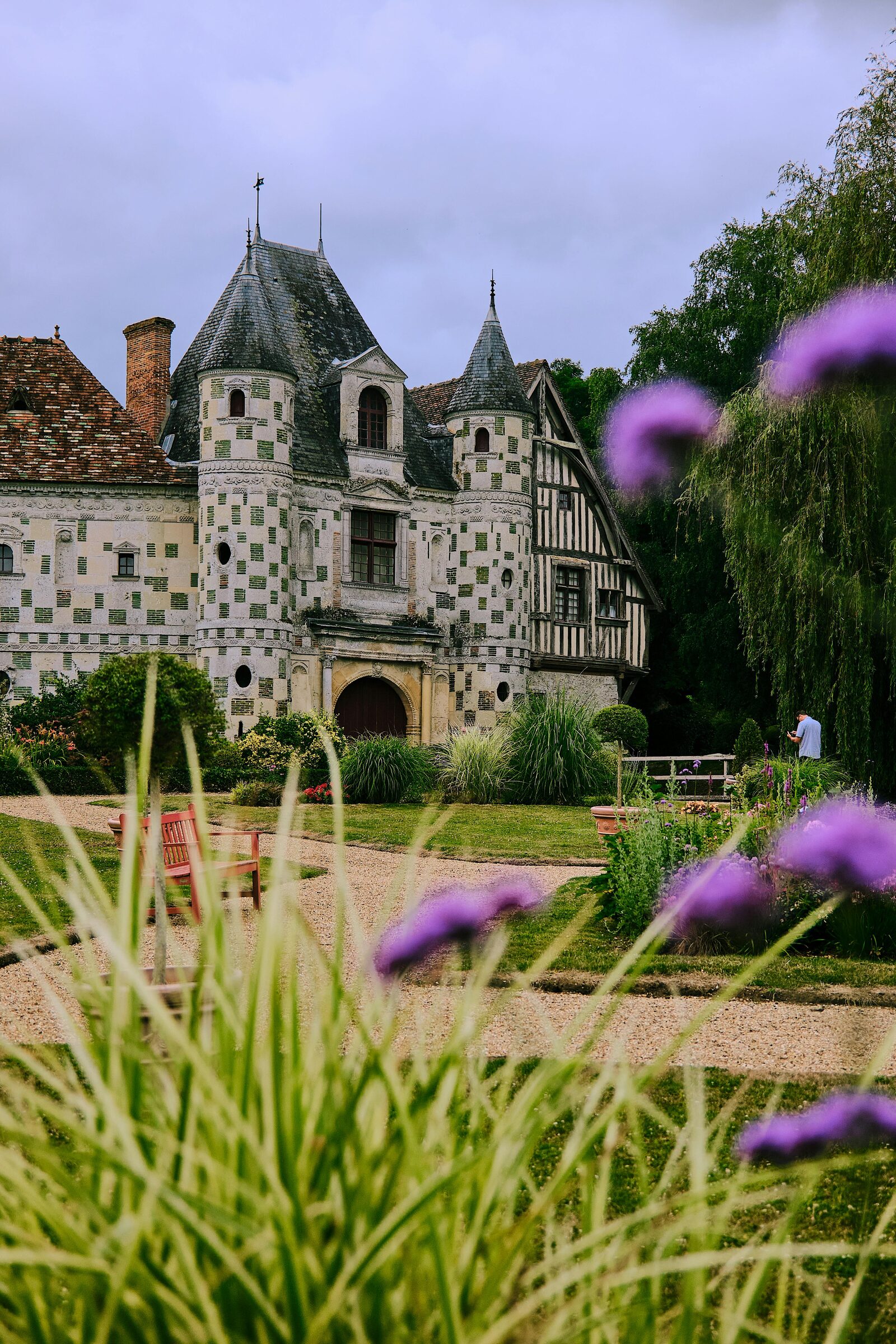 Château with lavender garden · French countryside