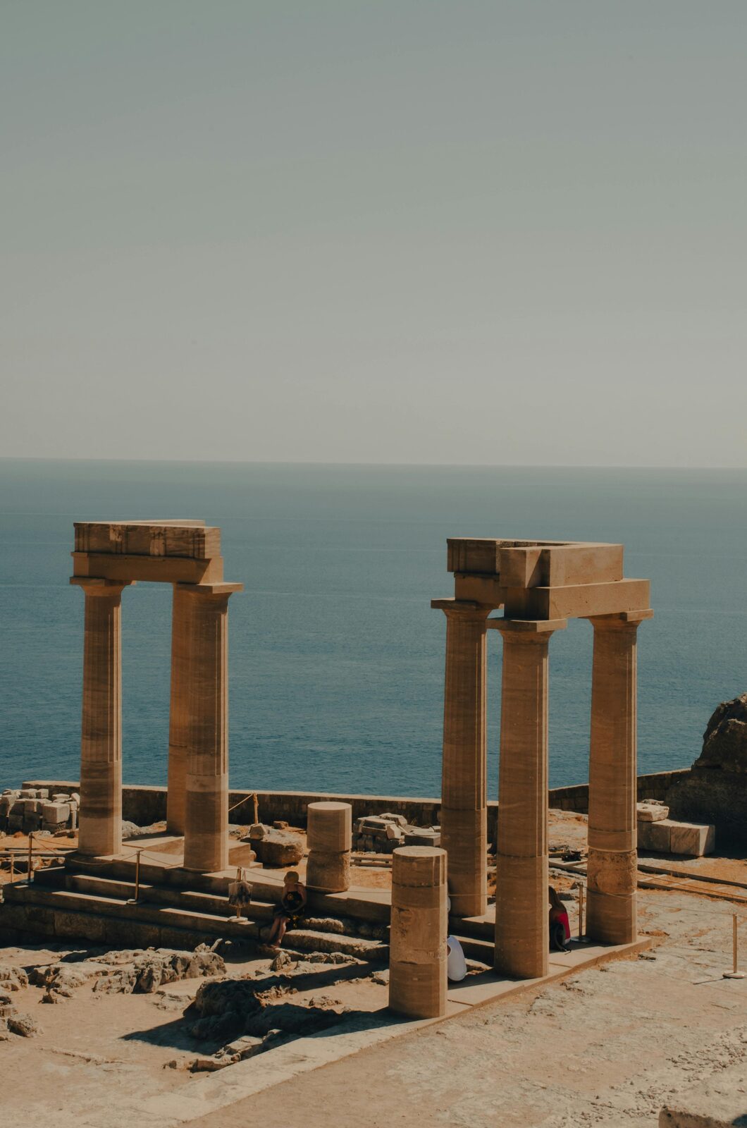 Columns of a classical Greek temple