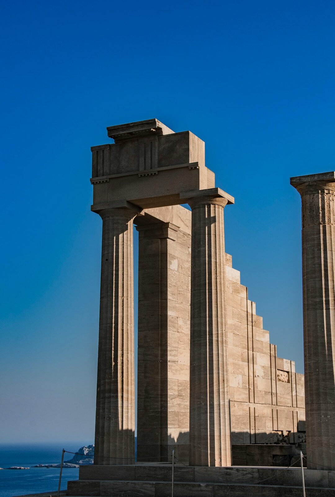 Parthenon columns on the Acropolis of Athens