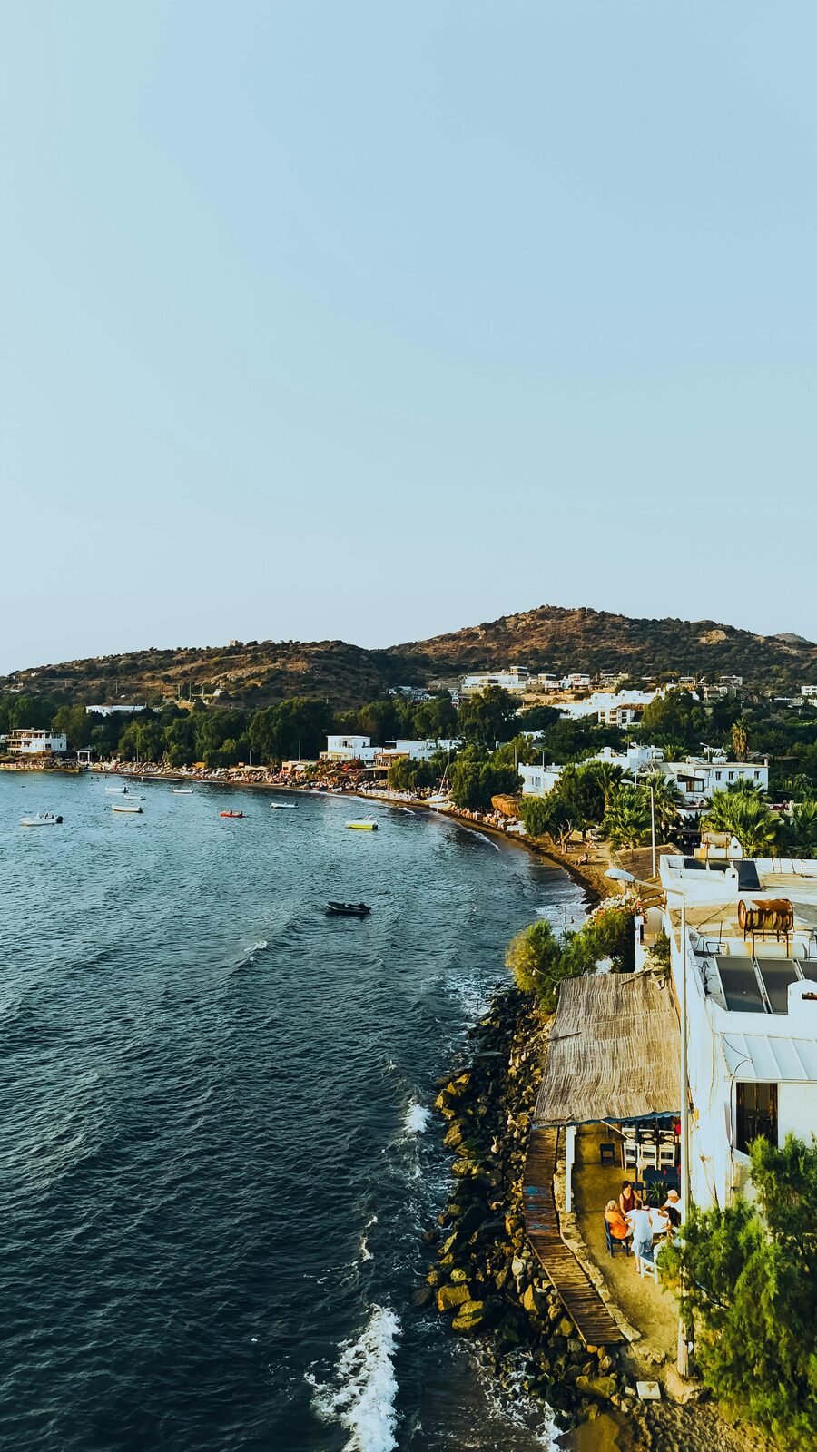 Cycladic bay seen from the sea