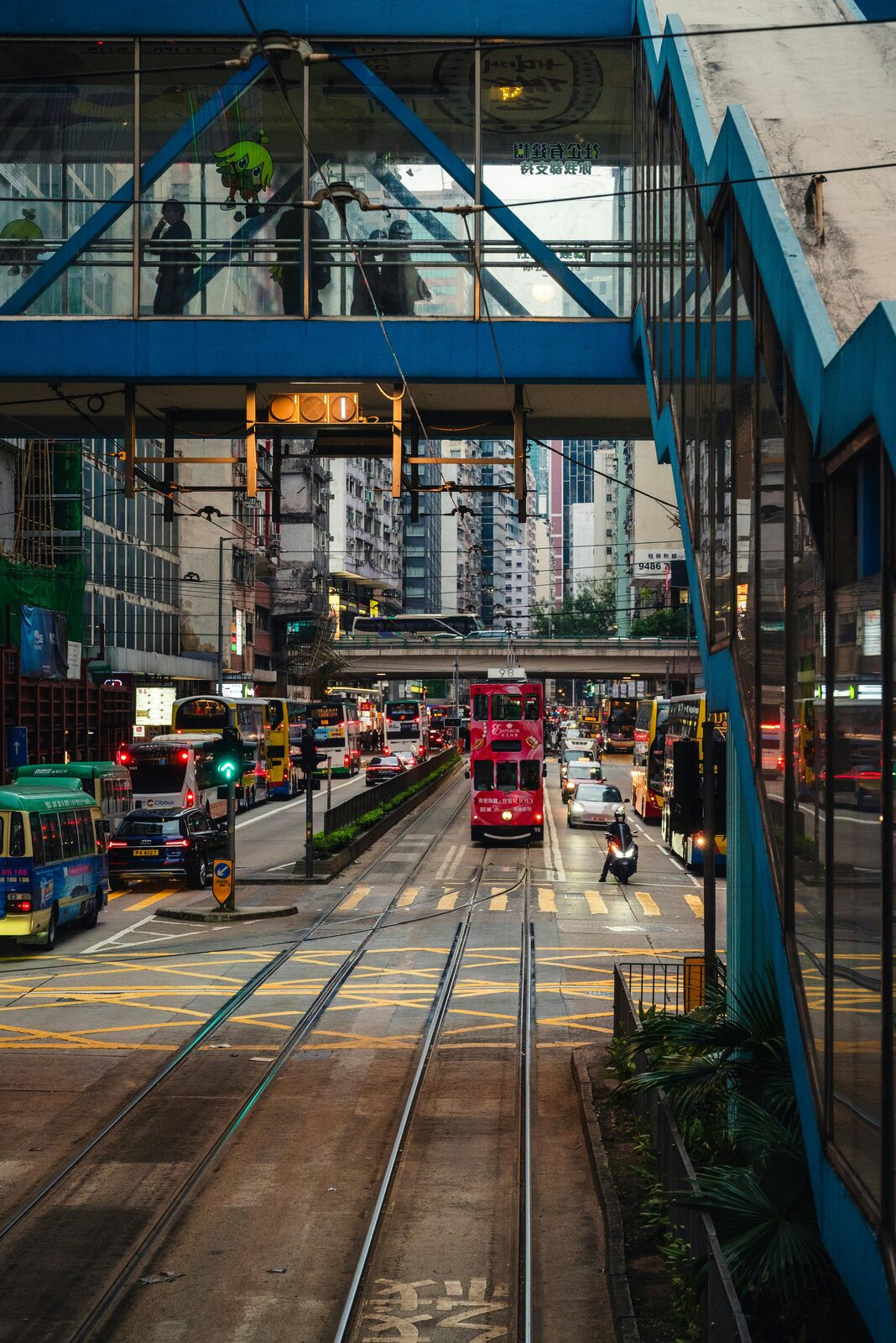 Vertical skyscrapers of central Hong Kong