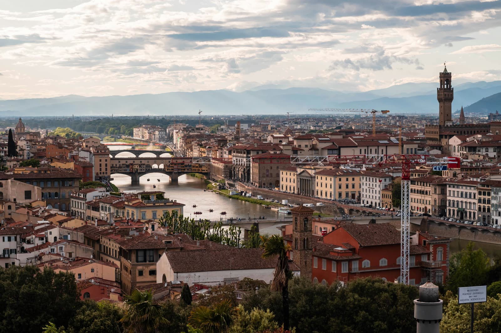 Panorama of Florence and the River Arno