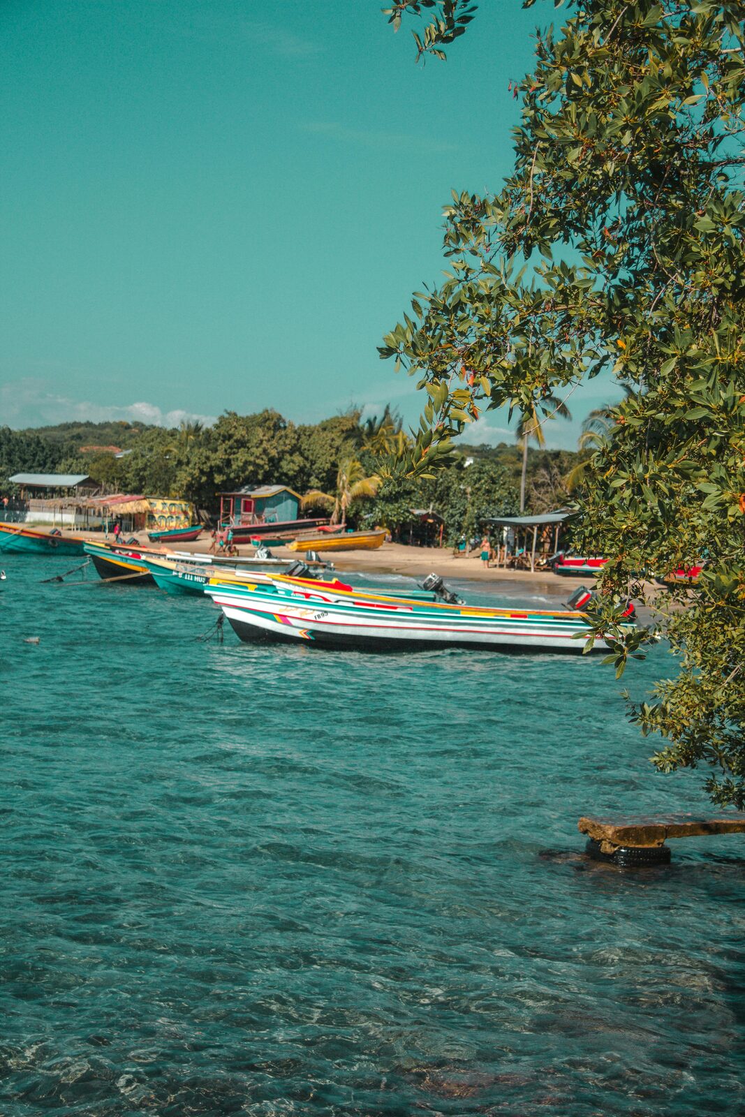 Aguas turquesa de la costa sur de Jamaica