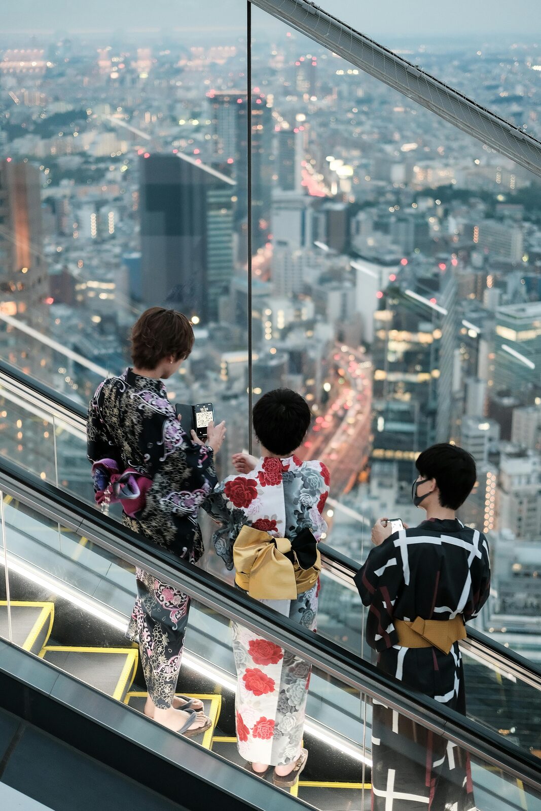 Shibuya scramble crossing seen from above