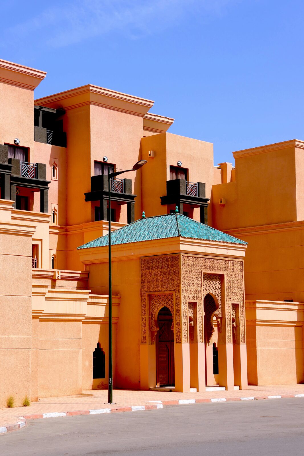 Moroccan ochre adobe architecture