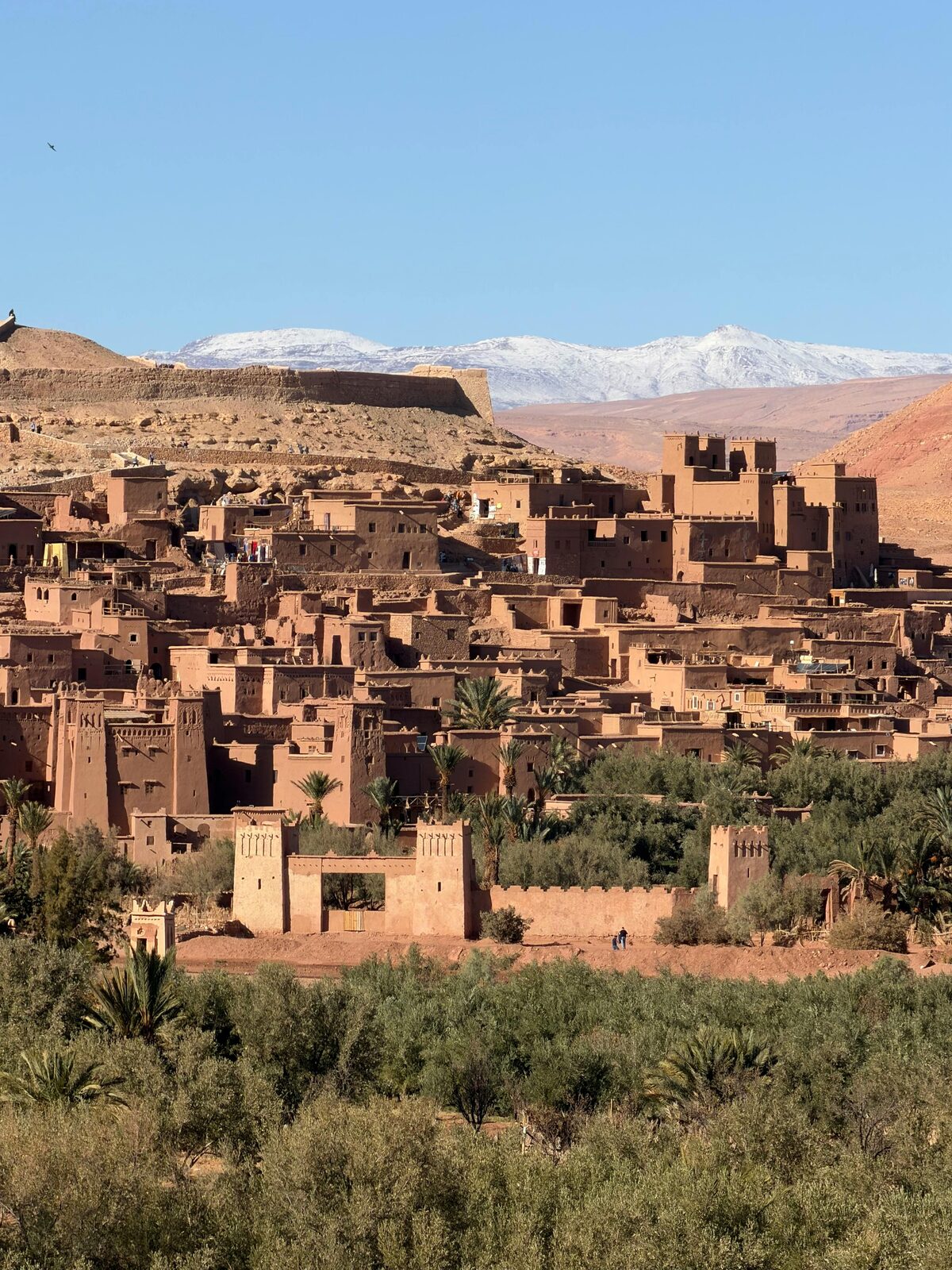 Adobe kasbah in the Moroccan Atlas