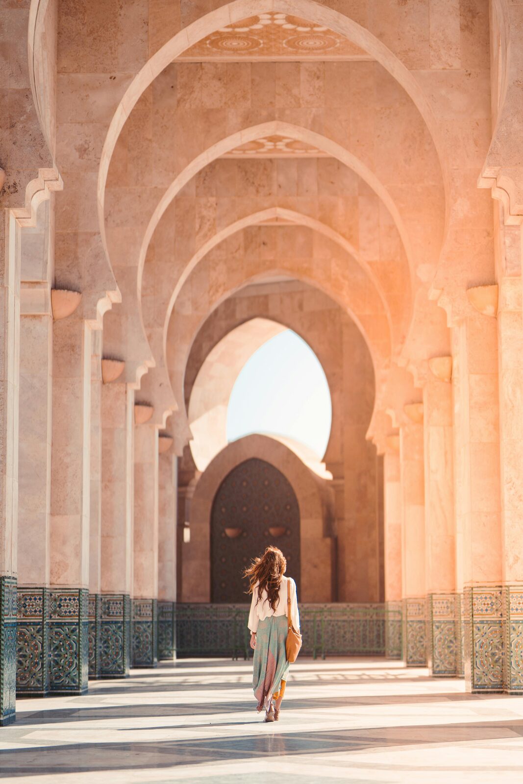 Islamic arches of the Moroccan imperial coast architecture