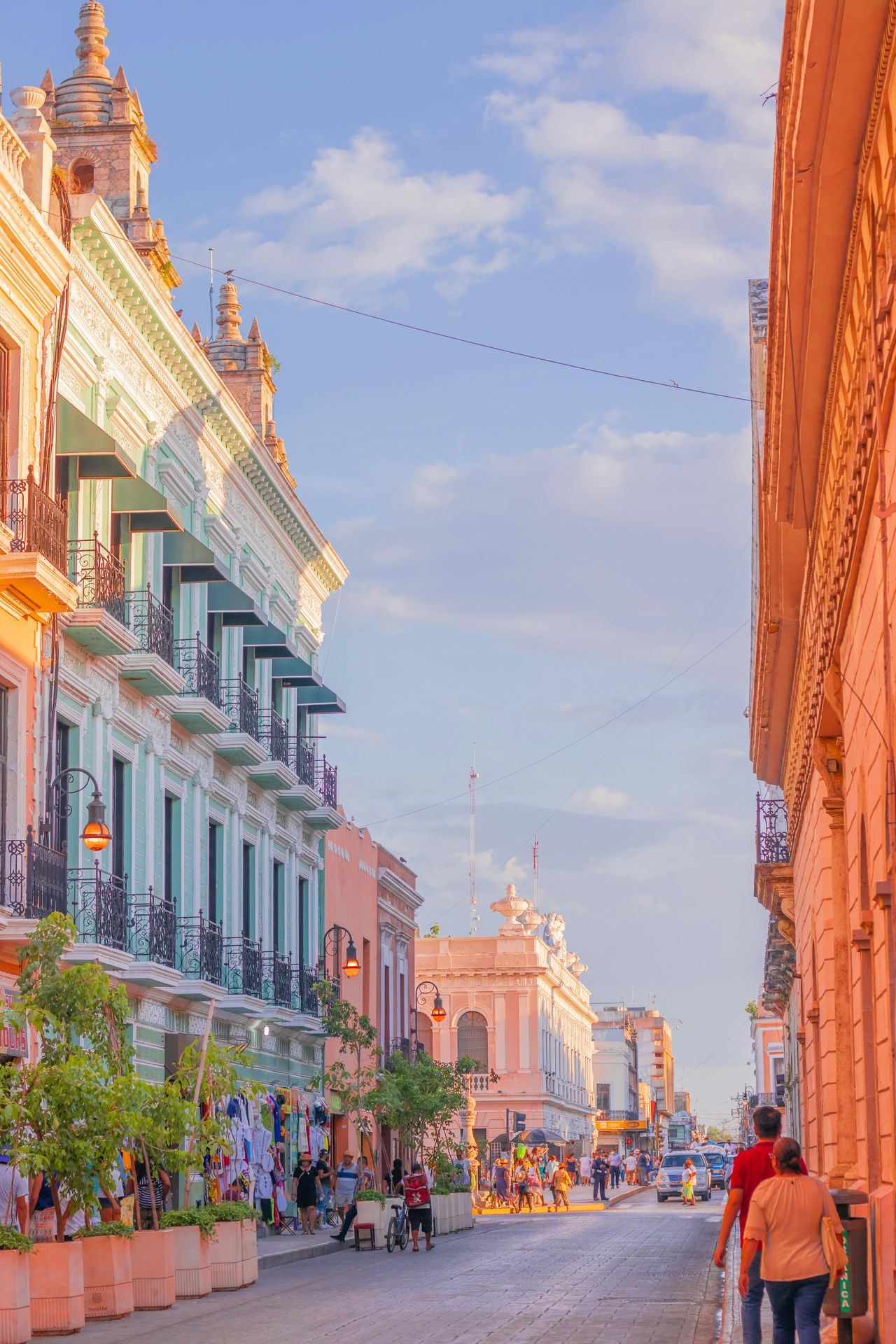 Colourful street in the historic centre of Guanajuato