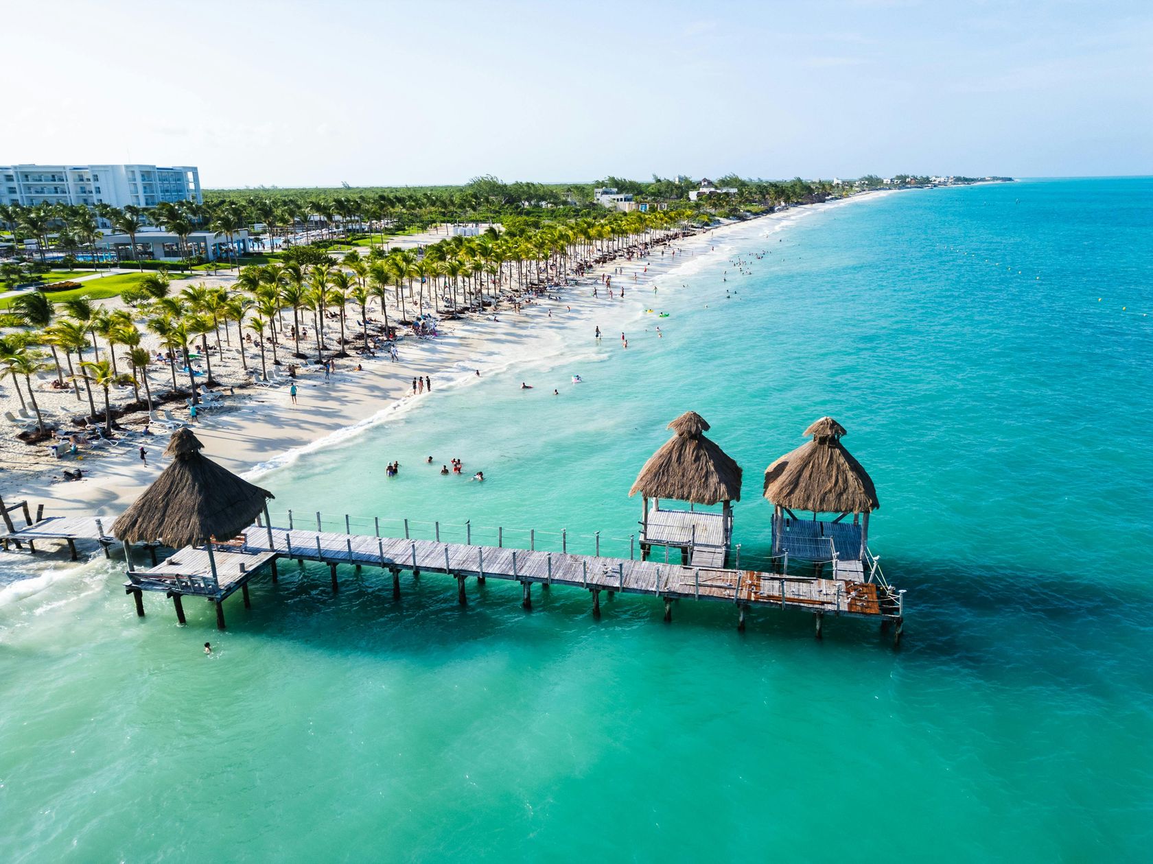 Mexican Caribbean beach in the Riviera Maya