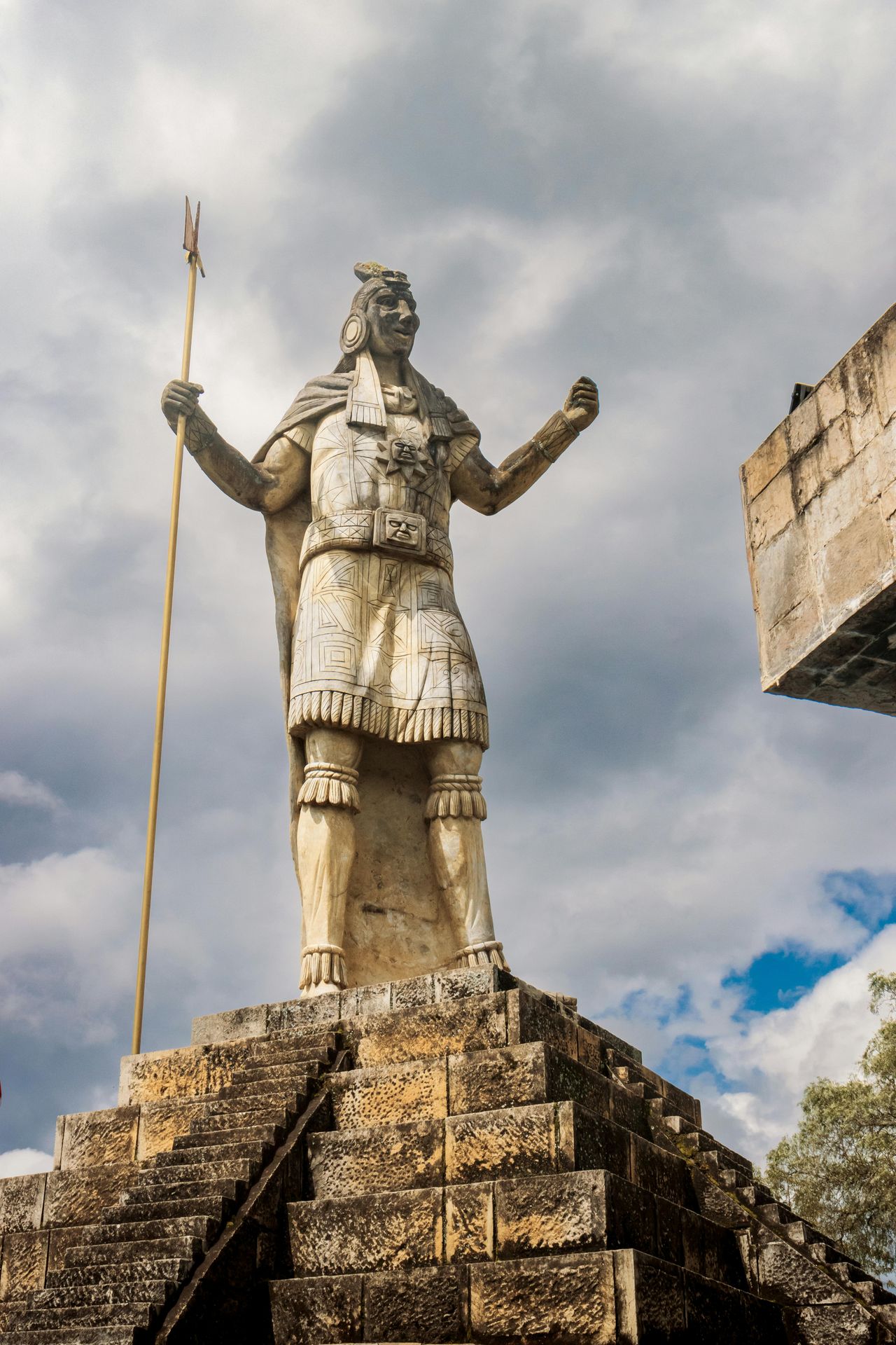 A golden Inca statue in Cusco