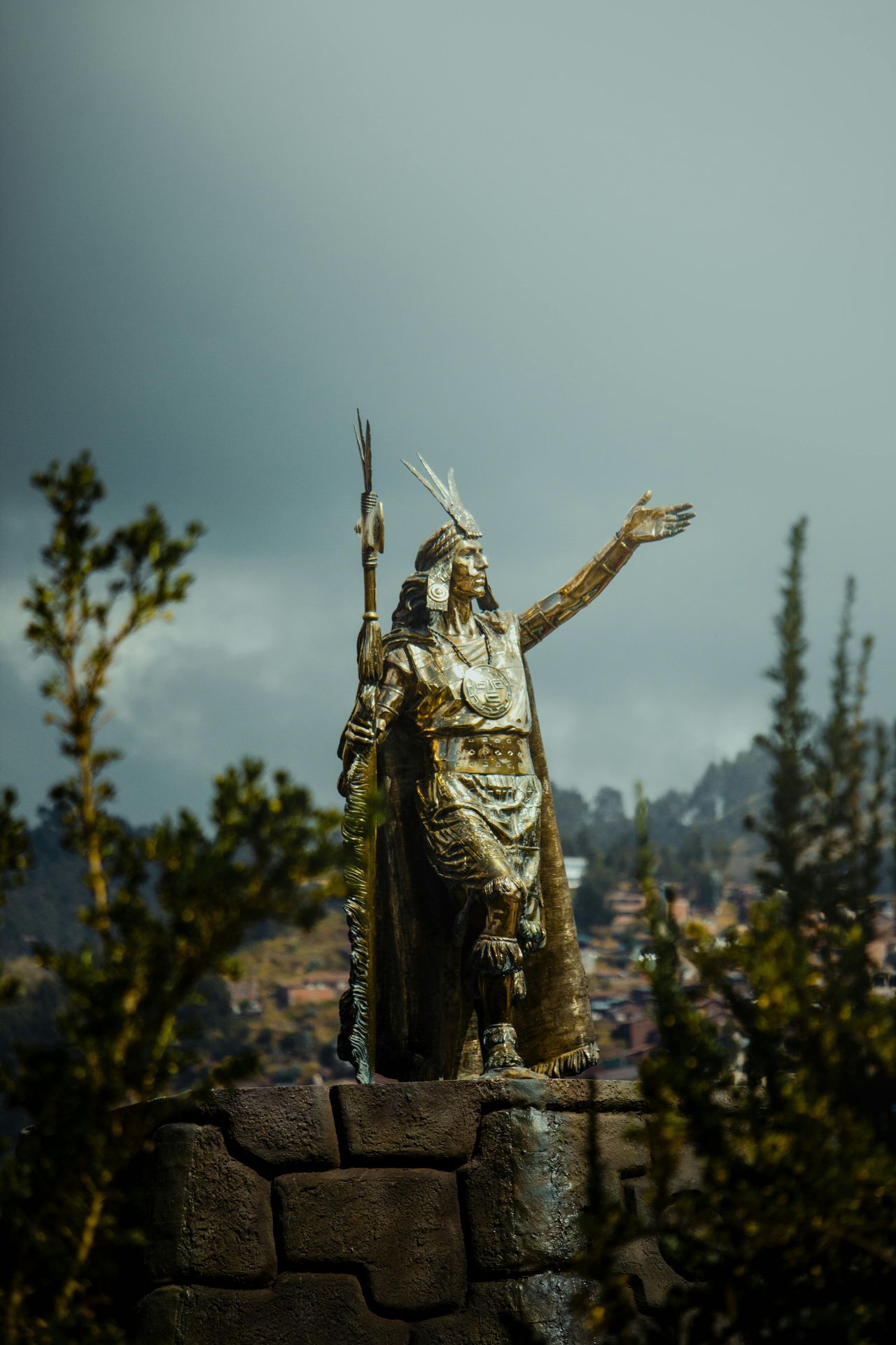 Inca monument in Cusco
