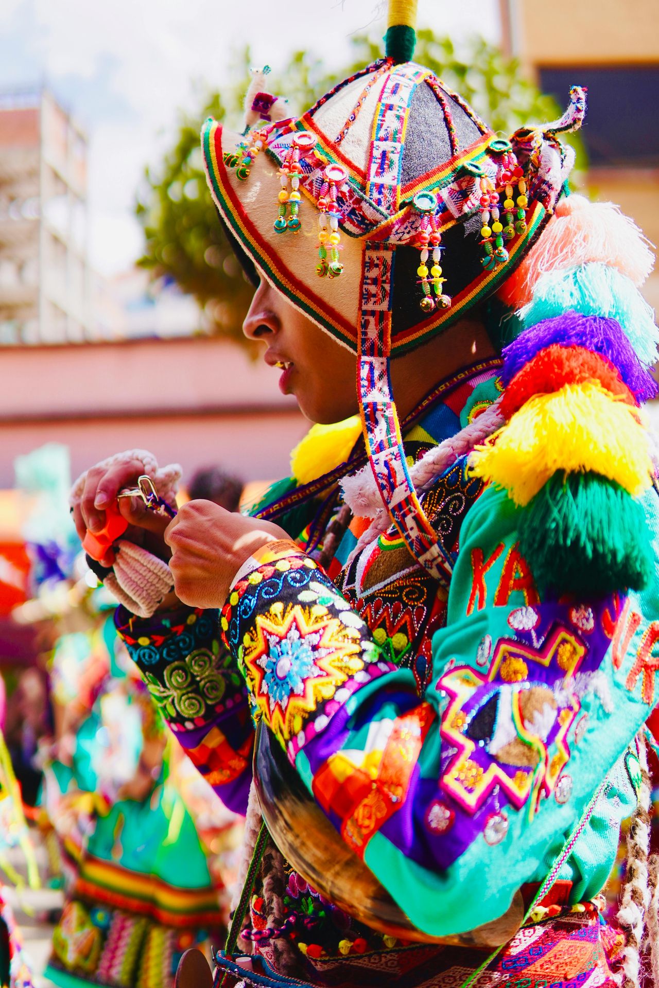 Hand-woven Andean textiles