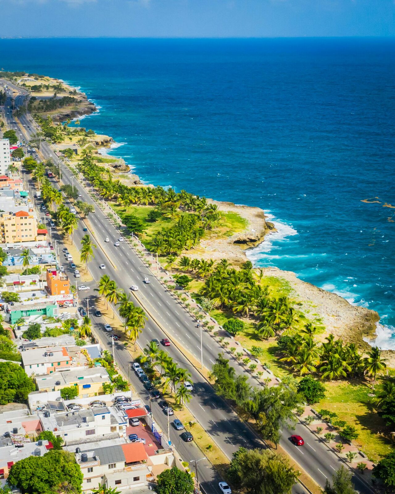 Acantilado y mar de la costa norte dominicana