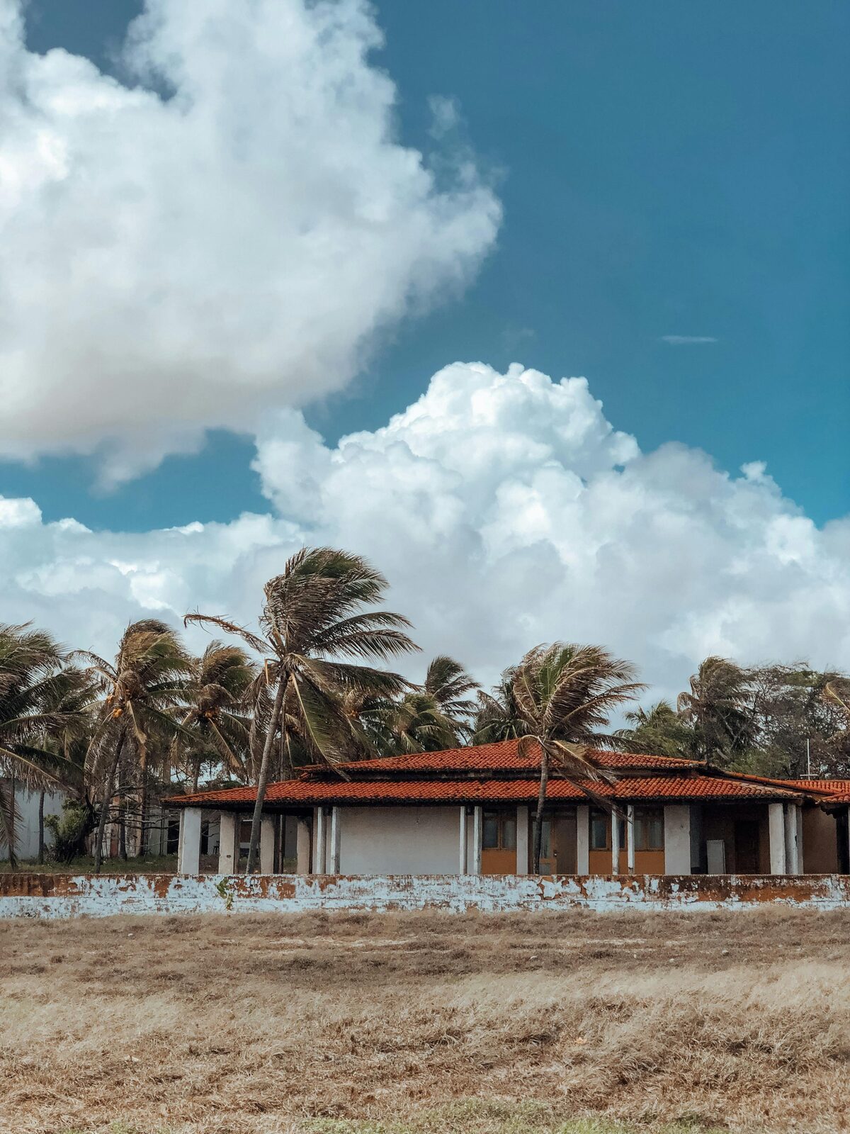 Casas de madera de pescadores en la playa de Las Galeras, península de Samaná