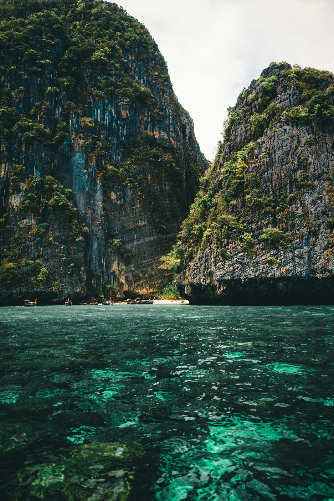 Limestone karst formations in Phang Nga Bay