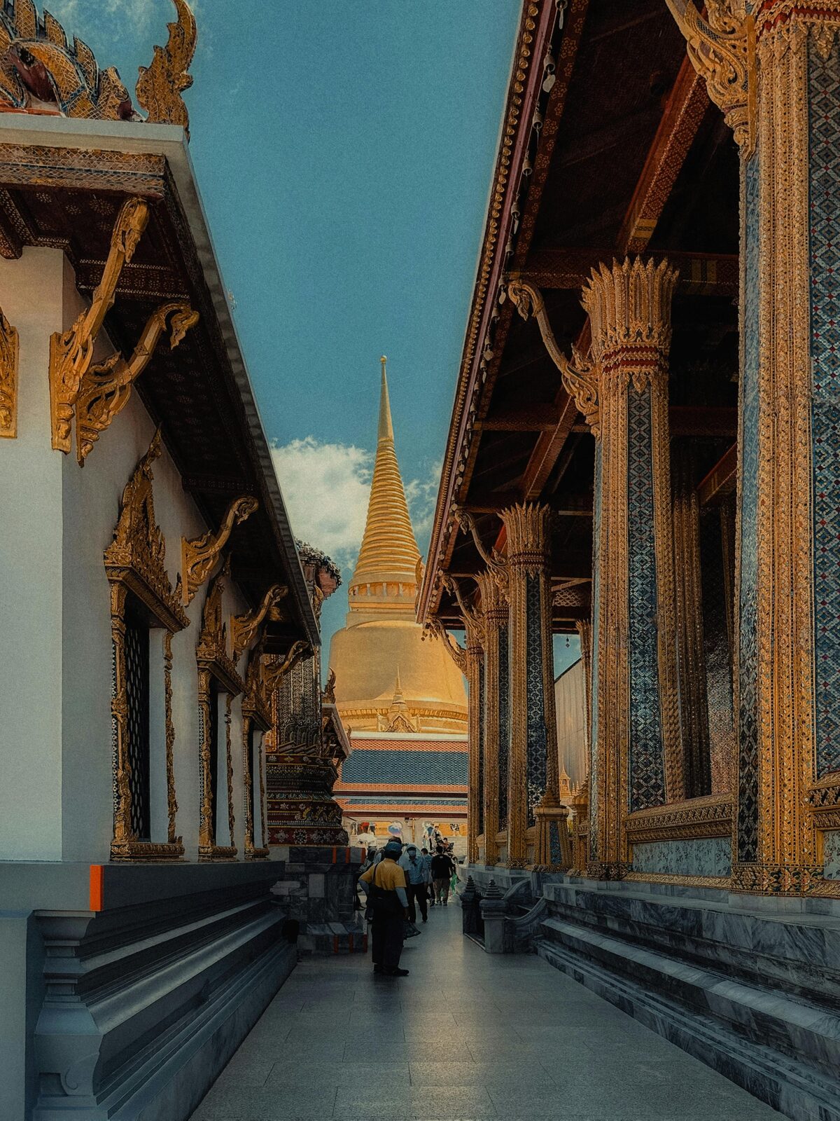 The golden Grand Palace complex in Bangkok