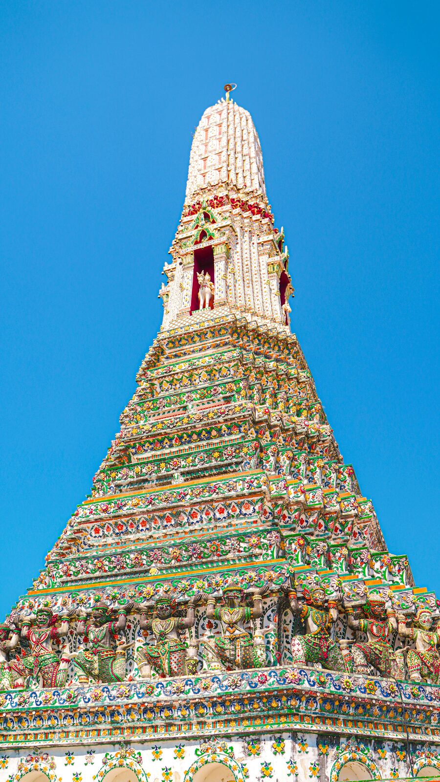 The central prang of Wat Arun in Bangkok