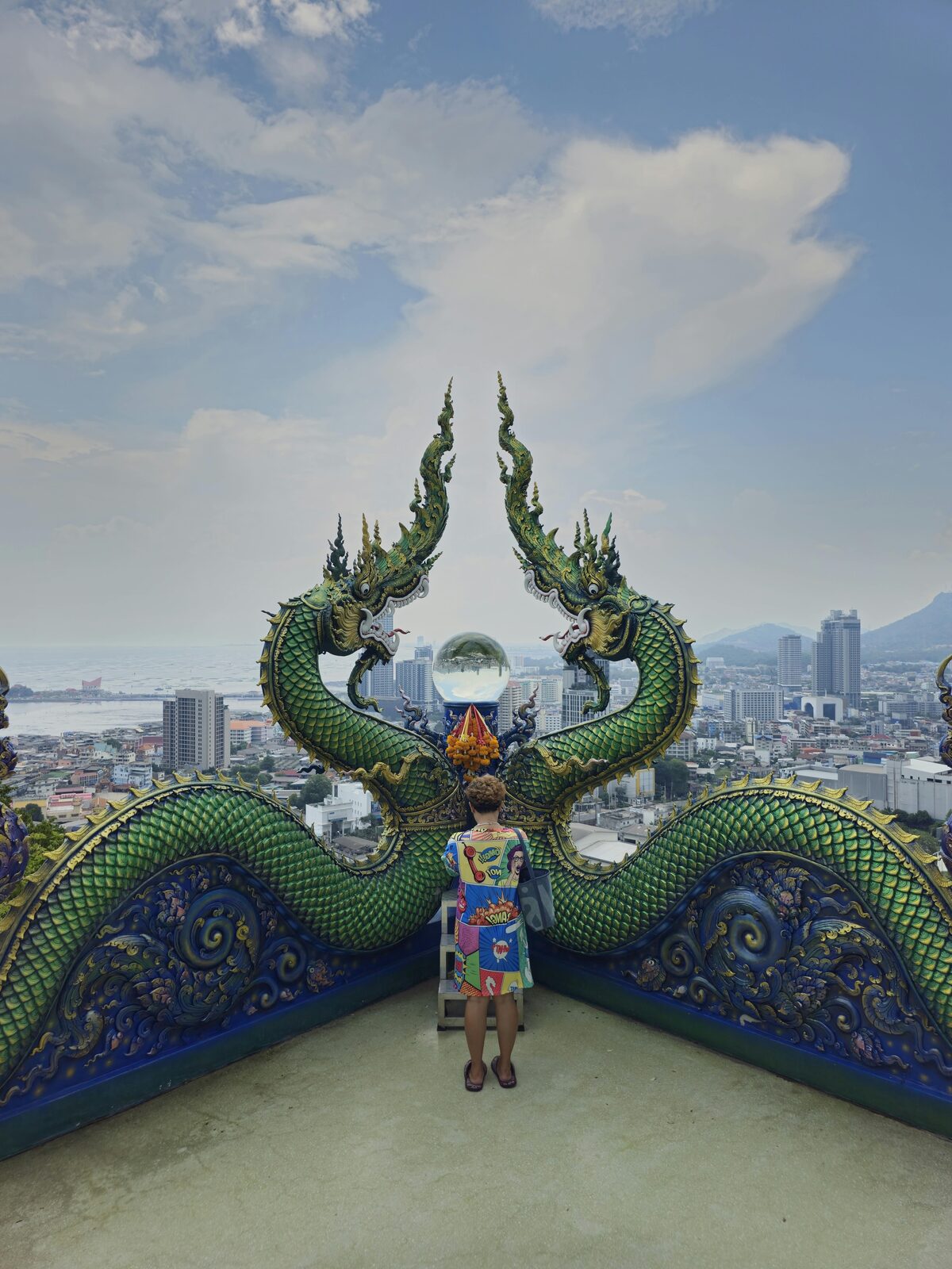 Naga sculpture at the White Temple in Chiang Rai