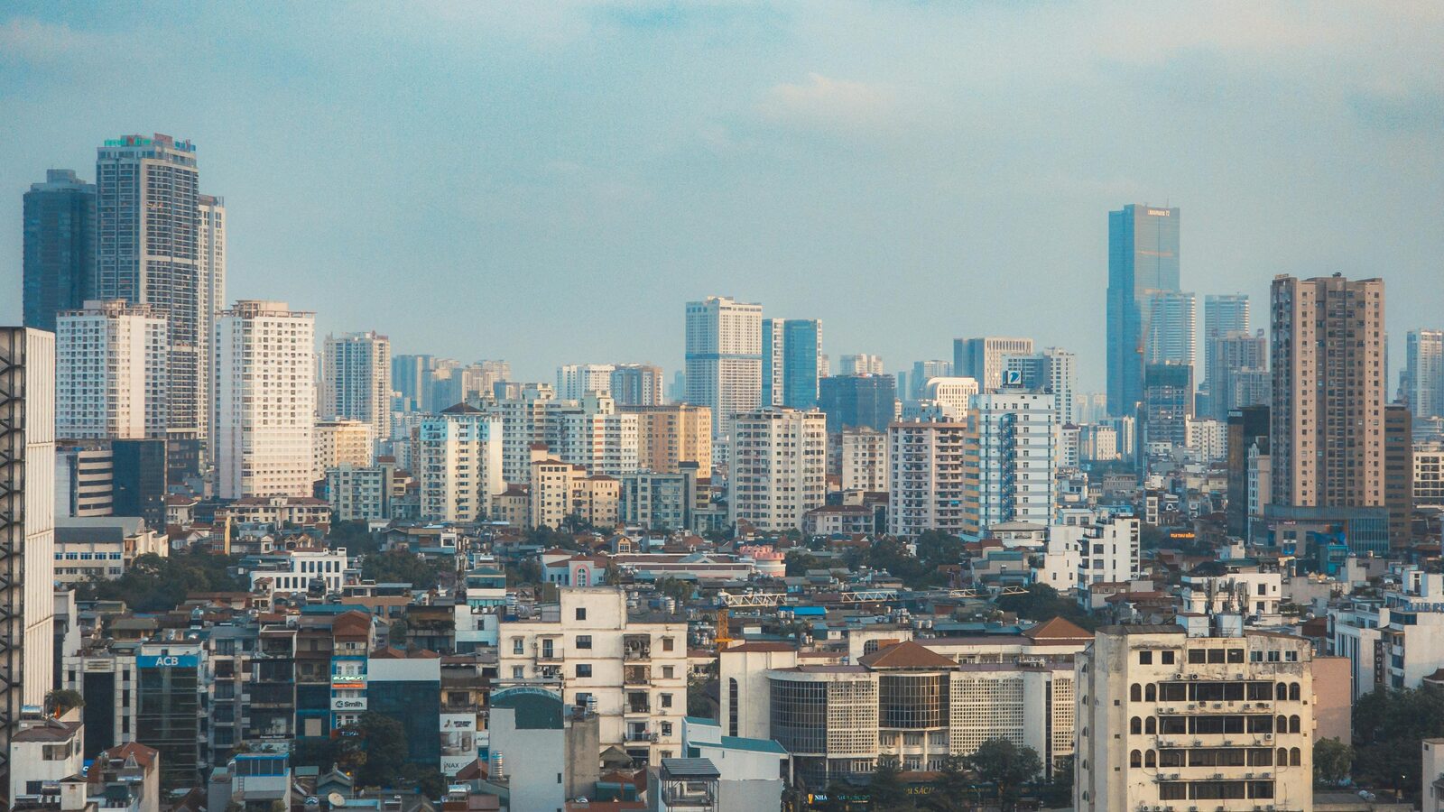 Skyline de Hanói, capital de Vietnam