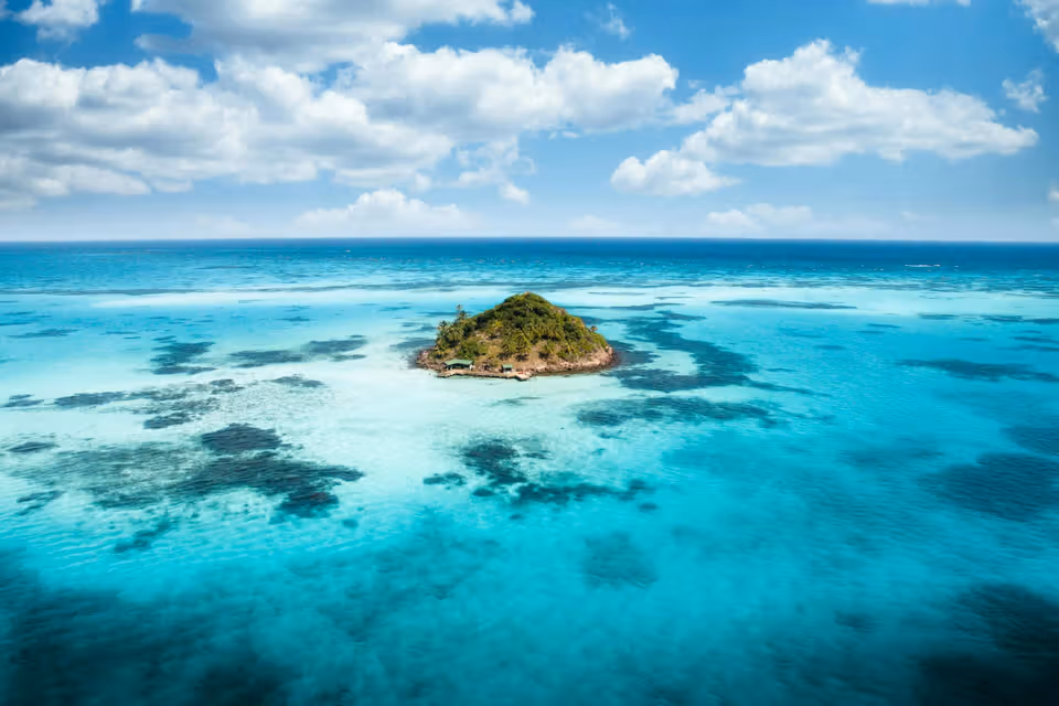Isla CocoVolare en el Caribe